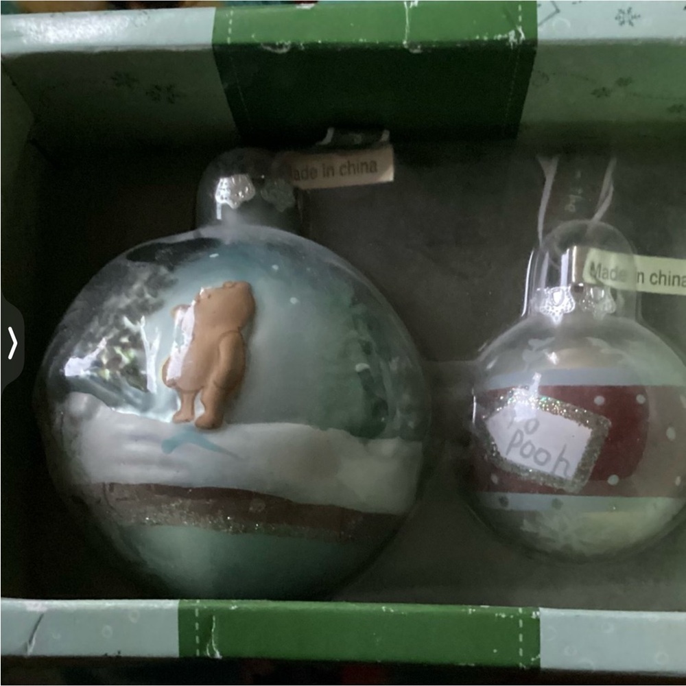 Vintage Classic Pooh 2 Keepsake Holiday Ornaments New in Box